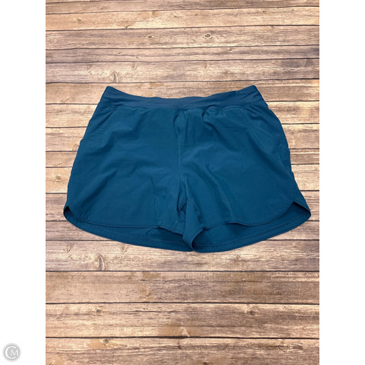 Athletic Shorts By Lands End In Blue, Size: 1x