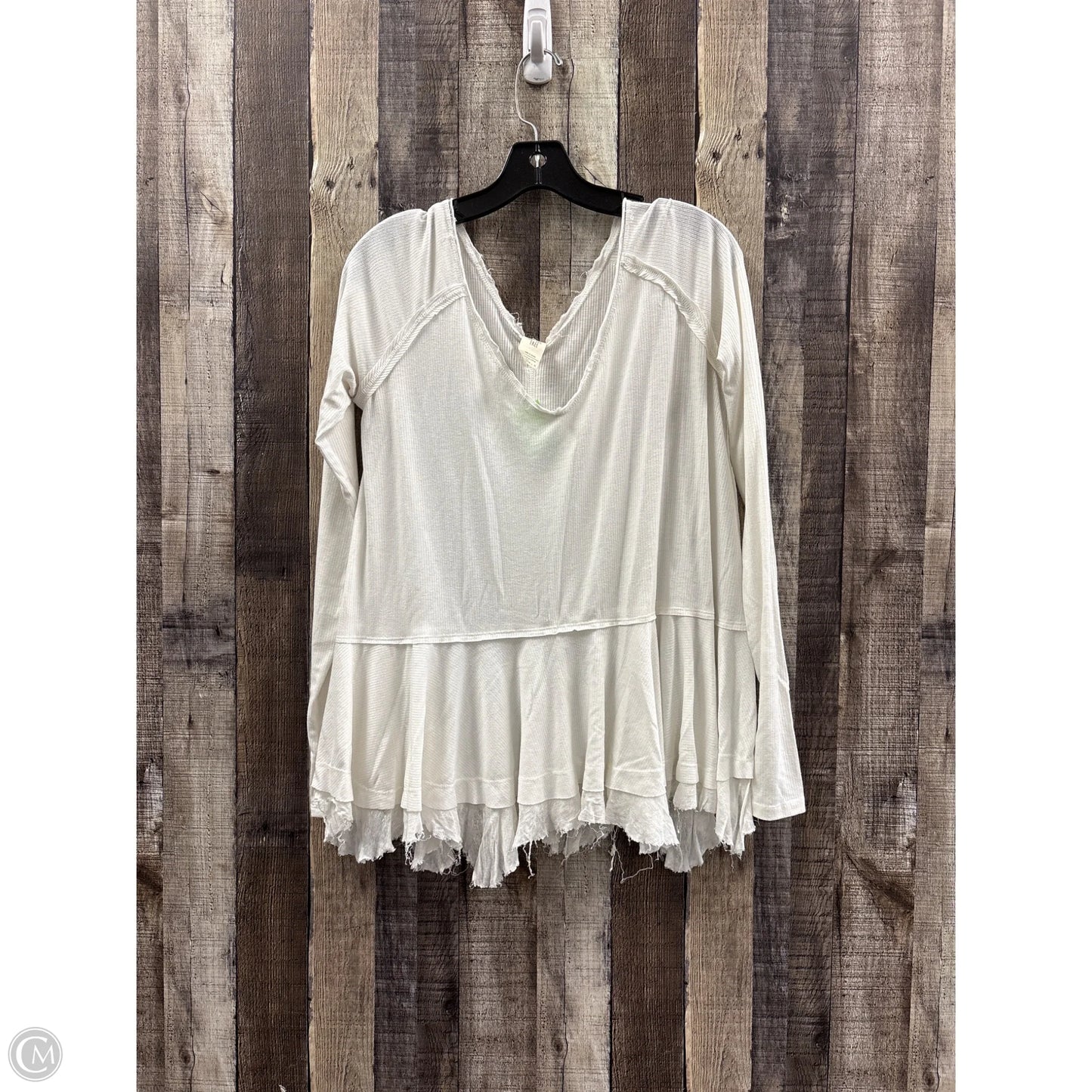 Top Long Sleeve By We The Free In White, Size: S