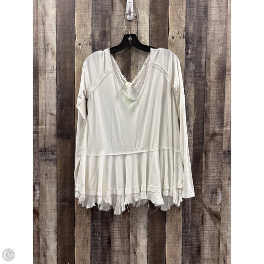 Top Long Sleeve By We The Free In White, Size: S