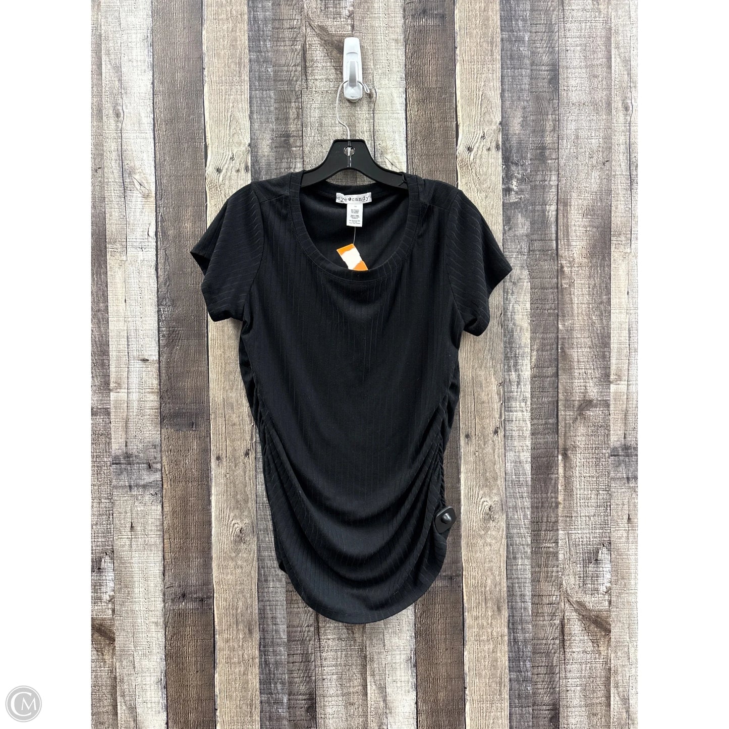 Top Short Sleeve By Eye Candy In Black, Size: 1x