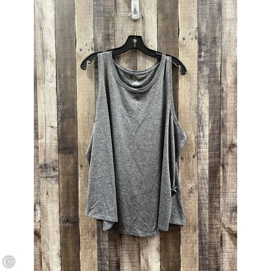 Athletic Tank Top By Tek Gear In Grey, Size: 2x