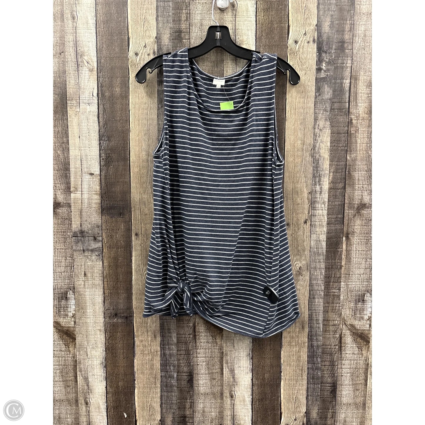 Top Sleeveless By Kaileigh In Grey, Size: Xl