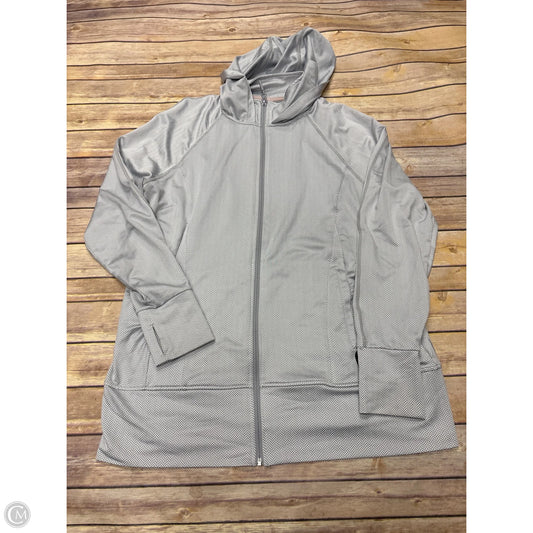Athletic Jacket By Mondetta In Grey, Size: Xxl