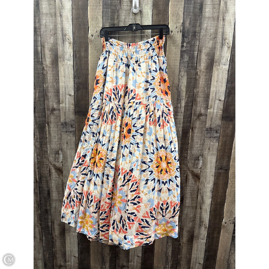 Skirt Maxi By Elan In Multi-colored, Size: L