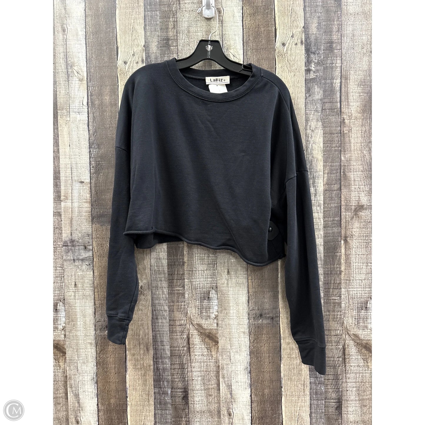 Sweatshirt Collar By Cme In Black, Size: S