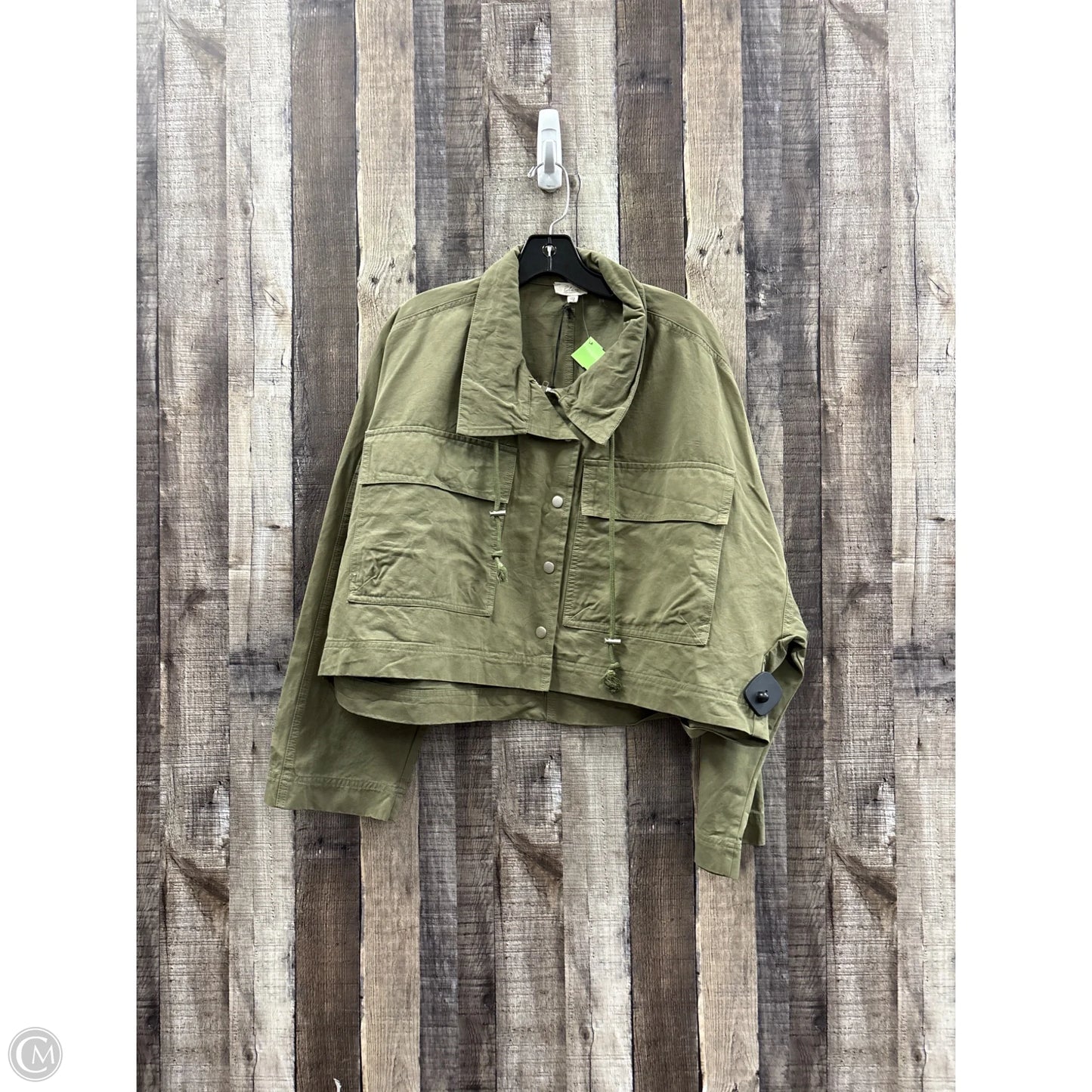 Jacket Utility By Elan In Green, Size: Osfm