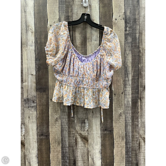 Top Short Sleeve By Arula In Purple, Size: Xl