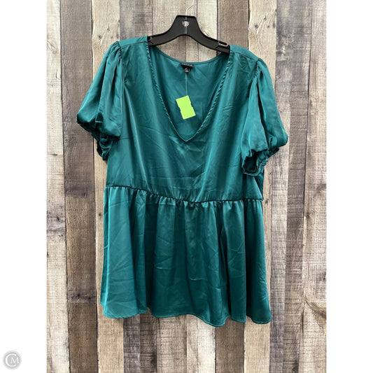 Top Short Sleeve By Torrid In Green, Size: 1x