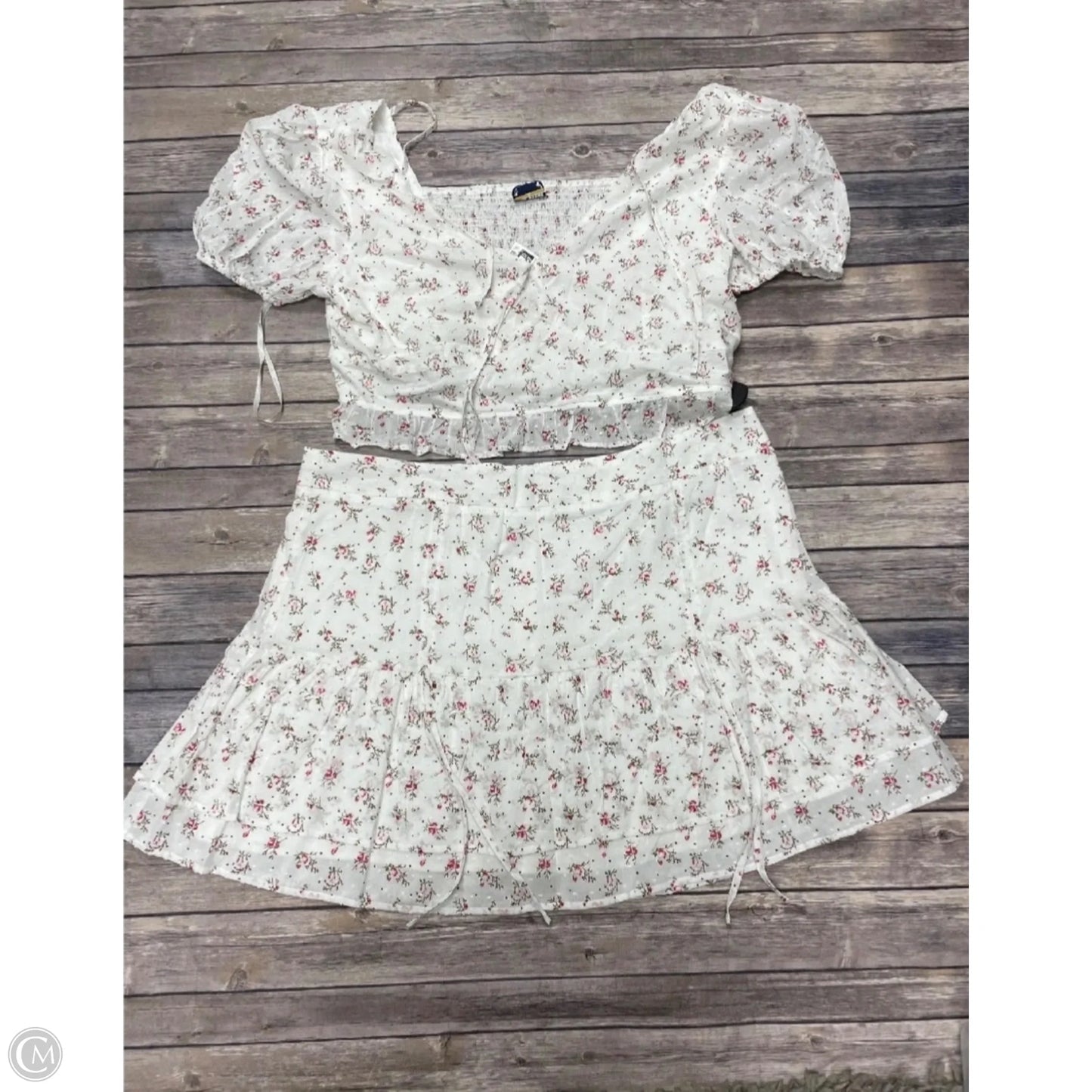 Skirt Set 2pc By Arula In White, Size: 1x