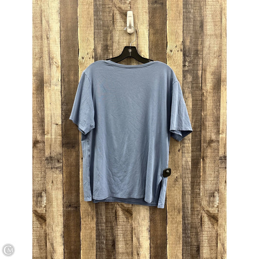 Top Short Sleeve By Lululemon In Blue, Size: 8