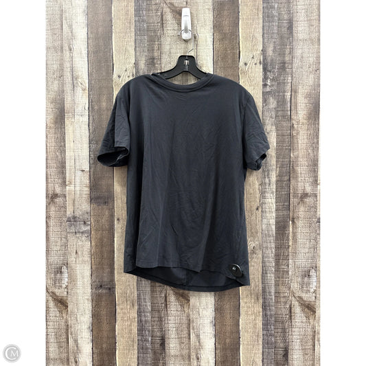 Top Short Sleeve By Lululemon In Black, Size: 8