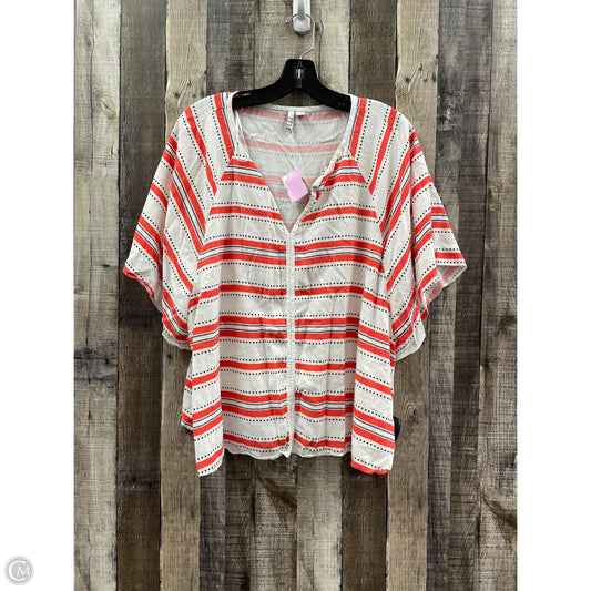 Top Short Sleeve By Elle In Multi-colored, Size: Xxl