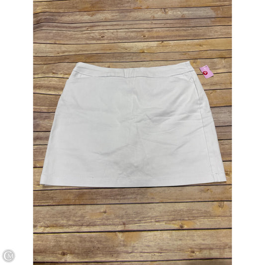 Skirt Mini & Short By Croft And Barrow In White, Size: 16