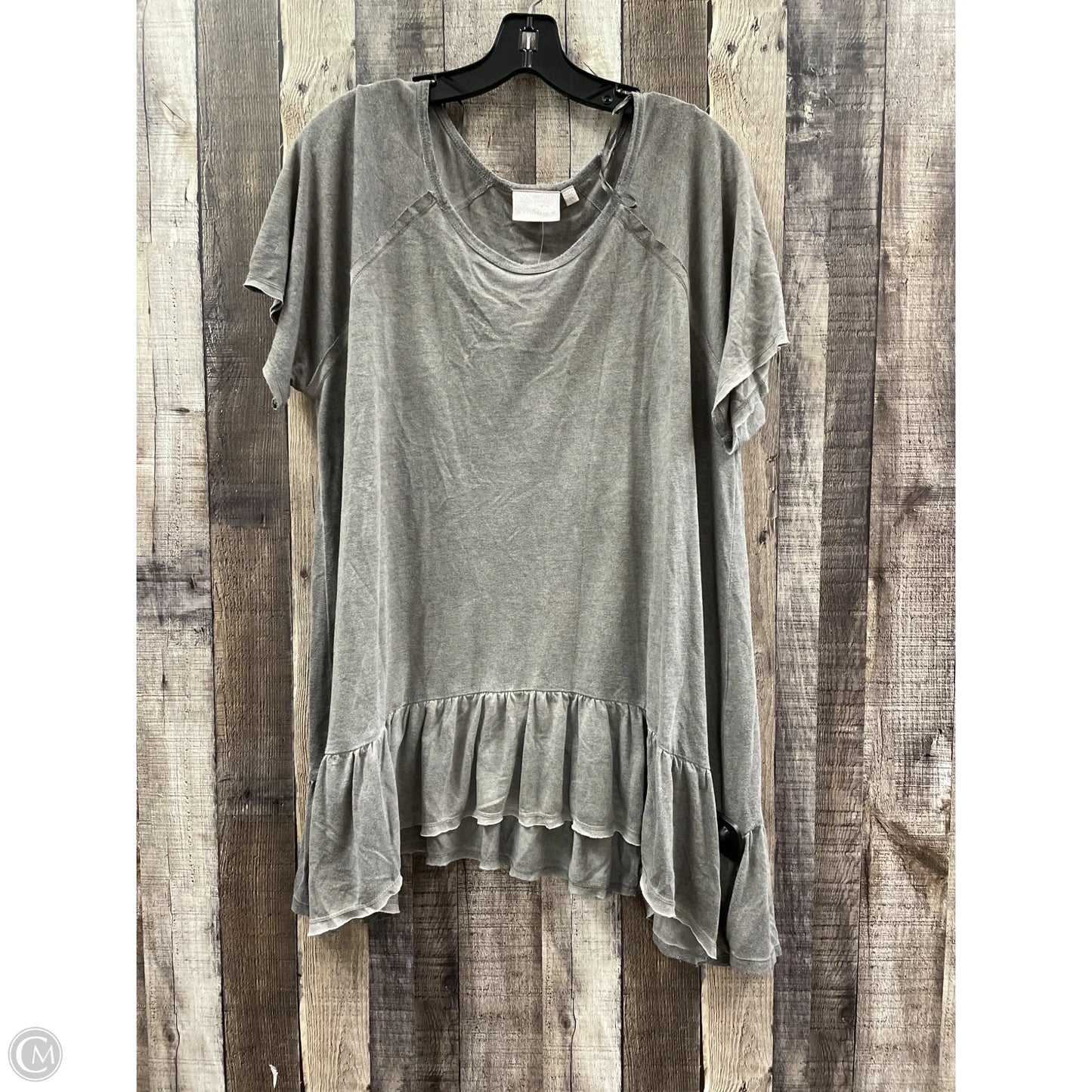 Top Short Sleeve By Dantelle In Grey, Size: 2x