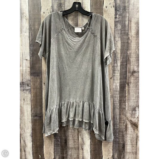 Top Short Sleeve By Dantelle In Grey, Size: 2x