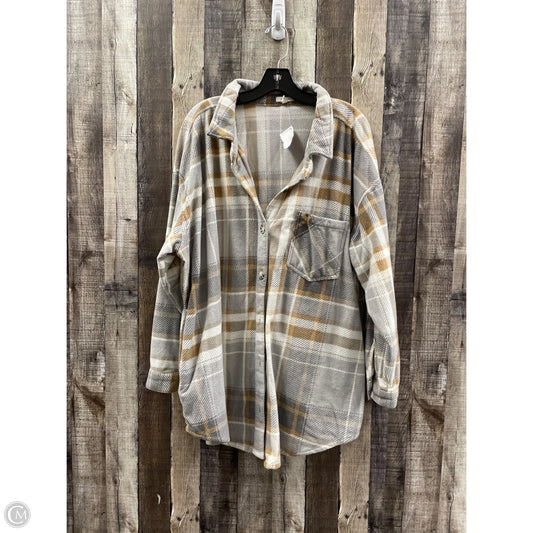 Jacket Shirt By Maurices In Plaid Pattern, Size: 3x