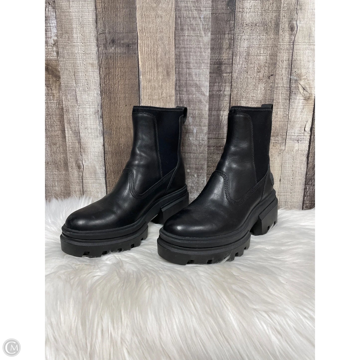 Boots Ankle Heels By Timberland In Black, Size: 7.5