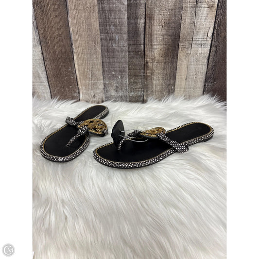 Sandals Designer By Tory Burch In Polkadot Pattern, Size: 7