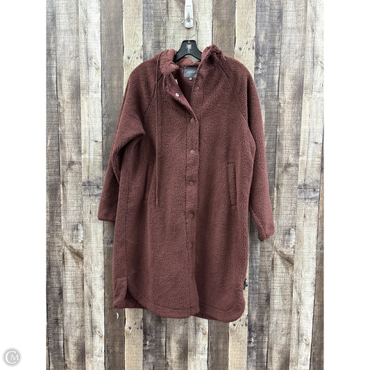 Jacket Faux Fur & Sherpa By Ultra Flirt In Brown, Size: S