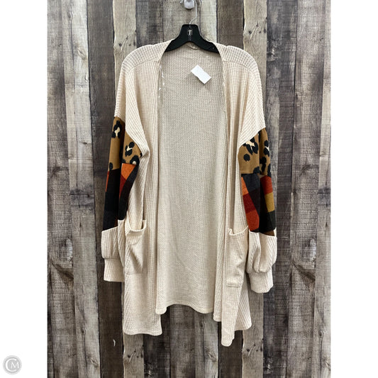 Sweater Cardigan By Cme In Animal Print, Size: 1x