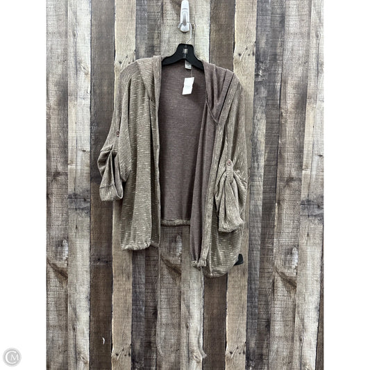 Cardigan By America Rag In Taupe, Size: 3x