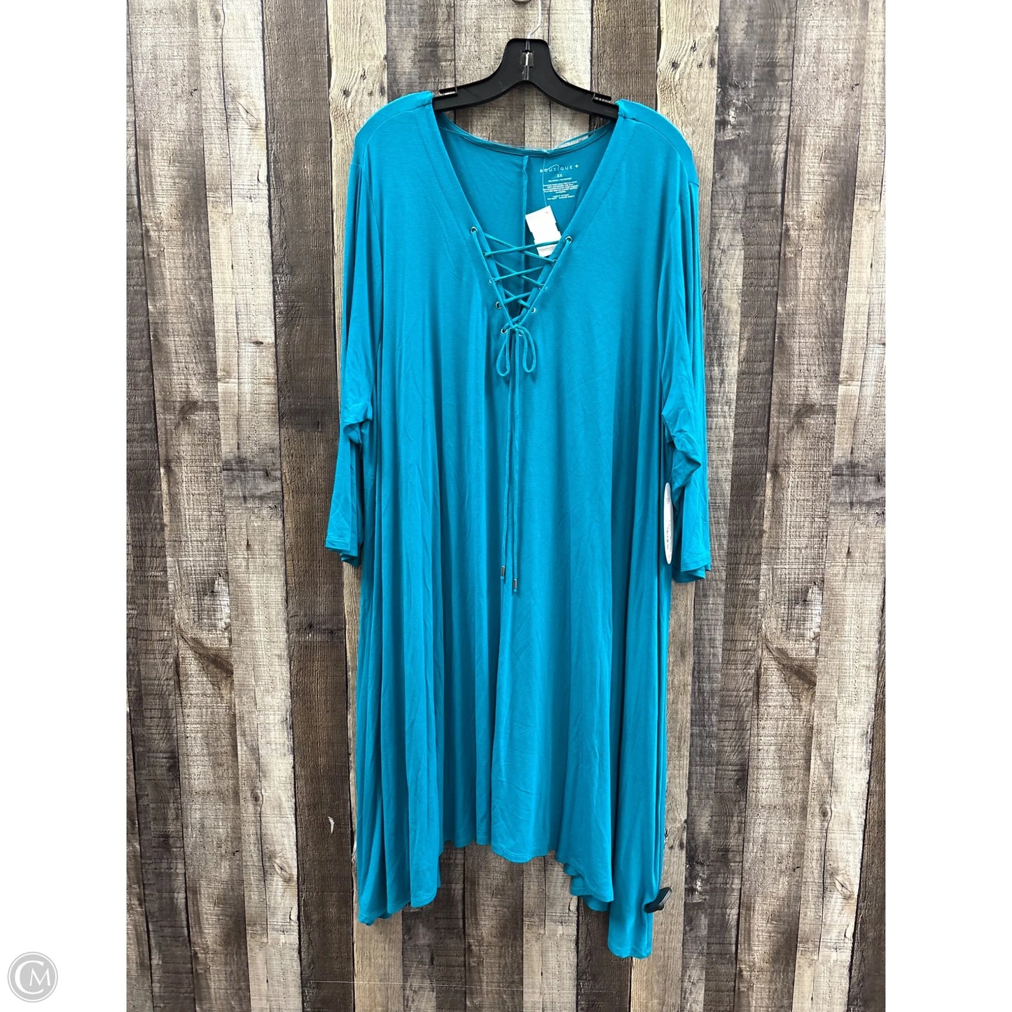 Dress Casual Short By Boutique + In Blue, Size: 3x