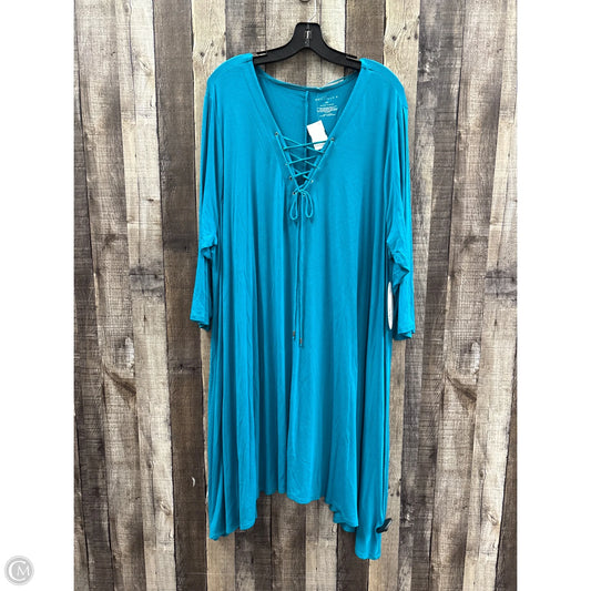 Dress Casual Short By Boutique + In Blue, Size: 3x