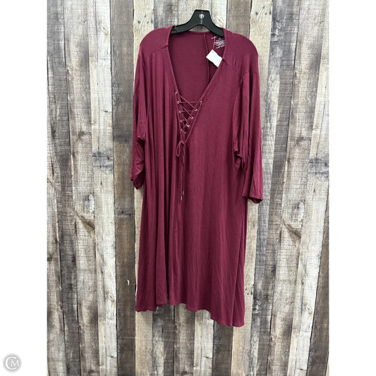 Dress Casual Short By Boutique + In Purple, Size: 3x