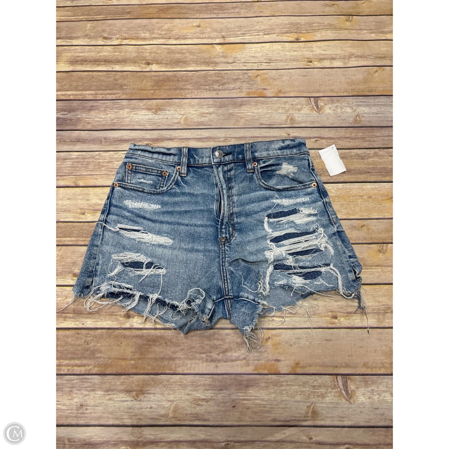 Shorts By American Eagle In Blue Denim, Size: 6