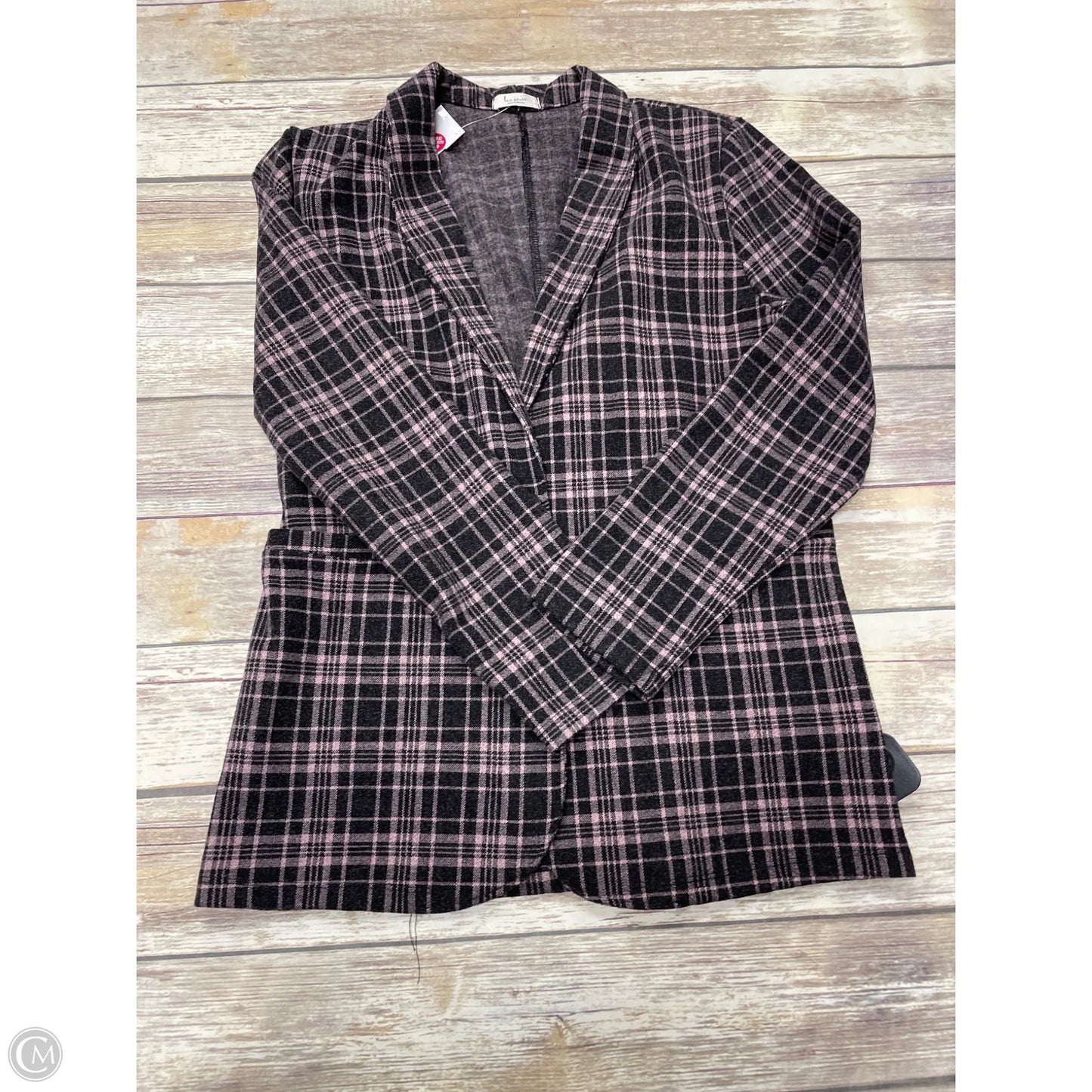 Blazer By Les Amis In Plaid Pattern, Size: L