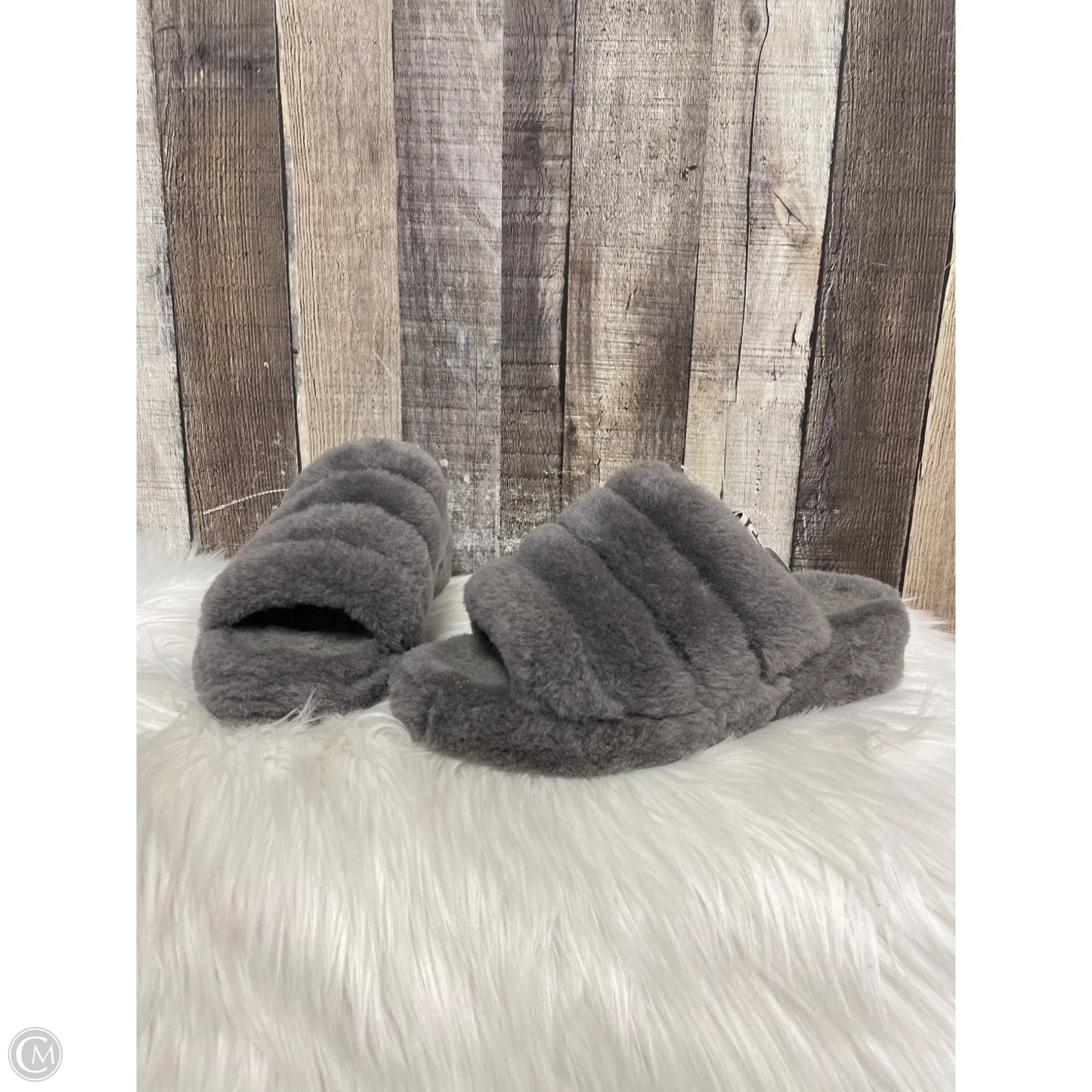 Sandals Designer By Ugg In Grey, Size: 7