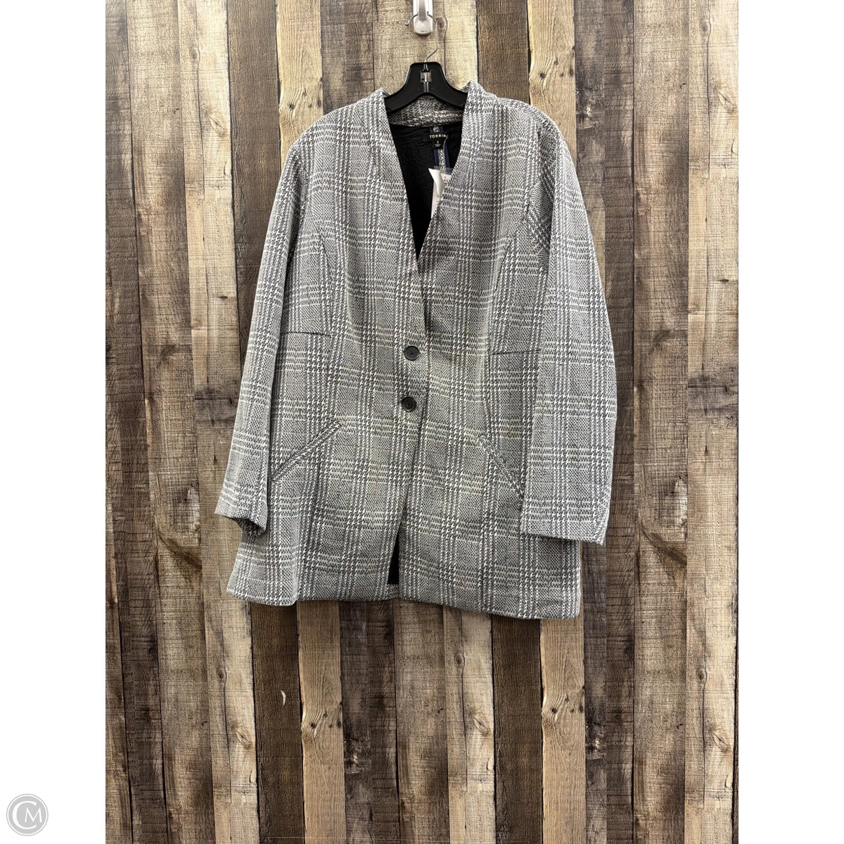 Blazer By Torrid In Plaid Pattern, Size: 3x
