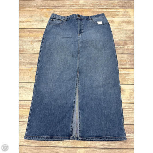 Skirt Maxi By Rachel Zoe In Blue Denim, Size: 12