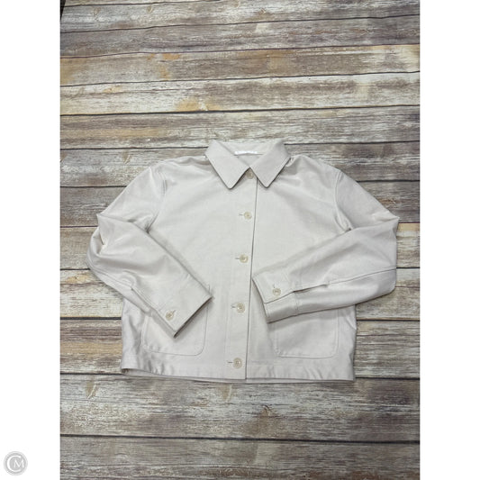 Top Long Sleeve By Uniqlo In Cream, Size: Xs