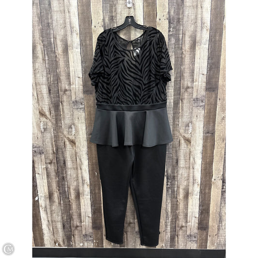 Jumpsuit By Cme In Black, Size: 3x