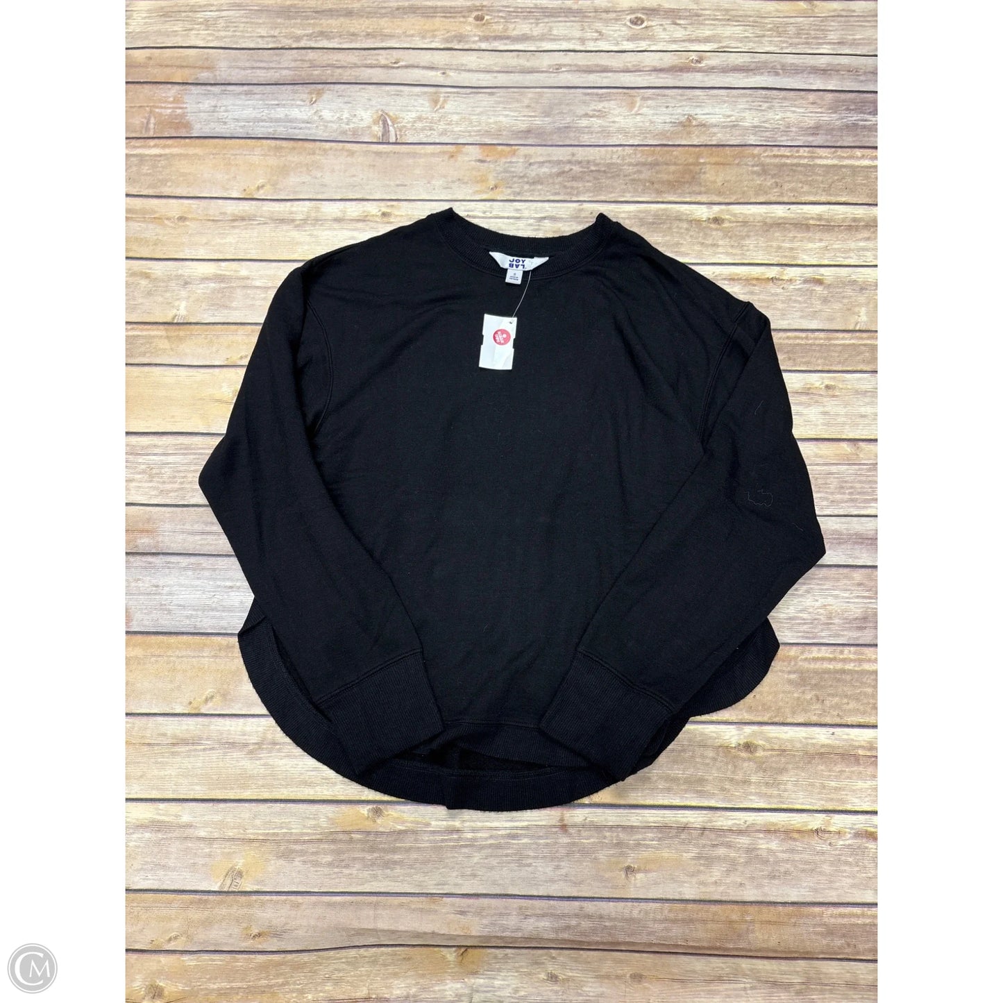 Athletic Top Long Sleeve Crewneck By Joy Lab In Black, Size: S