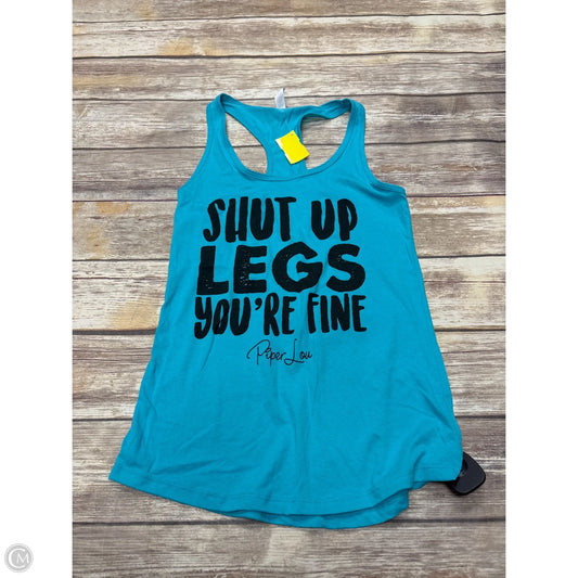 Top Sleeveless By Next Level In Blue, Size: S