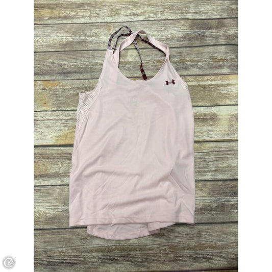 Athletic Tank Top By Under Armour In Pink, Size: S