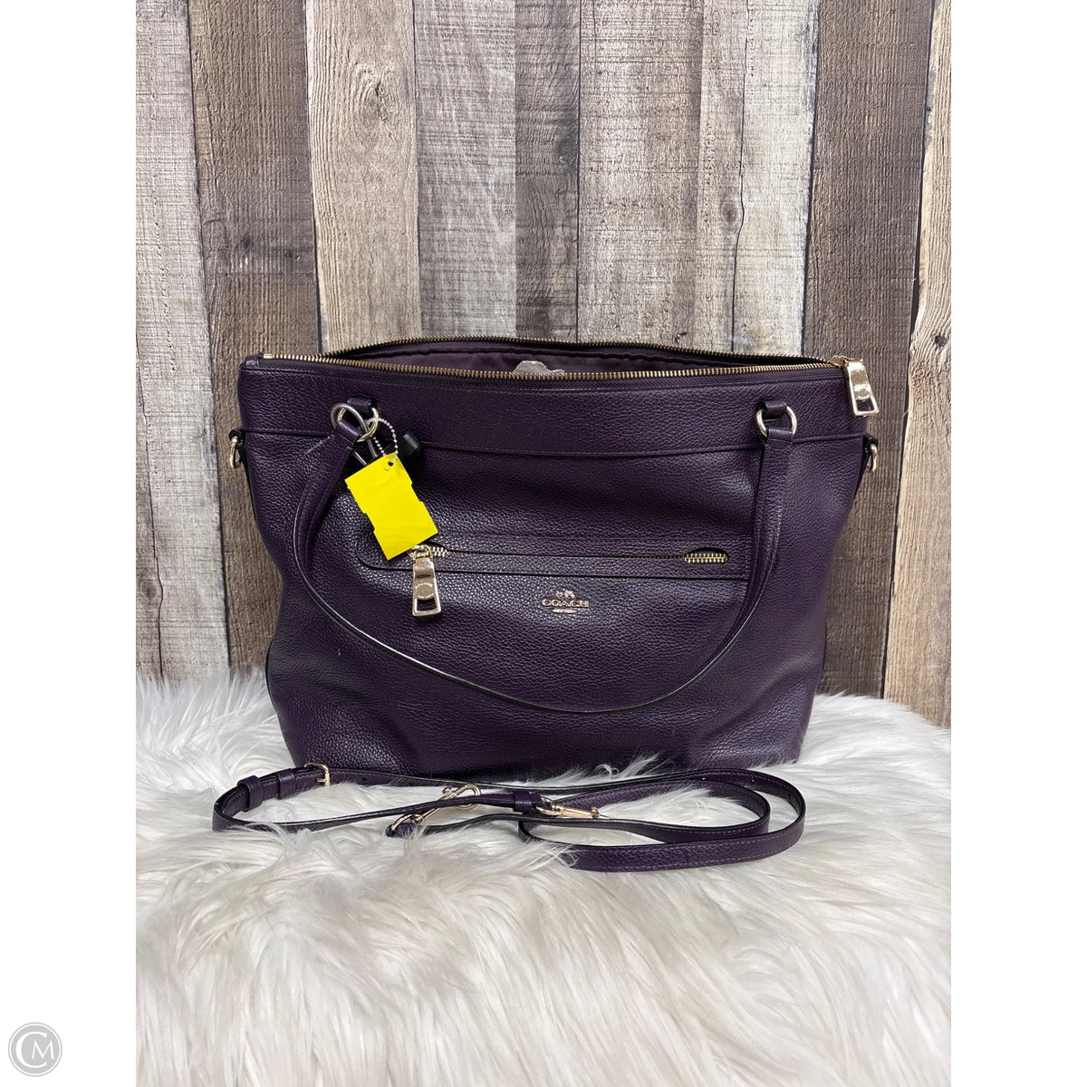 Handbag Designer By Coach, Size: Medium