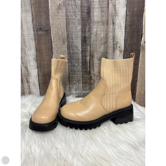 Boots Ankle Flats By Cme In Tan, Size: 8.5