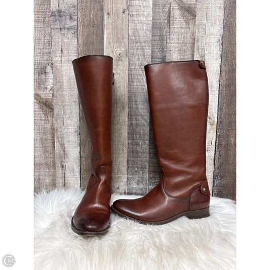 Boots Designer By Frye In Brown, Size: 11