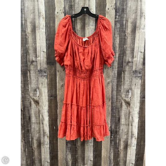 Dress Casual Short By Cme In Coral, Size: 2x