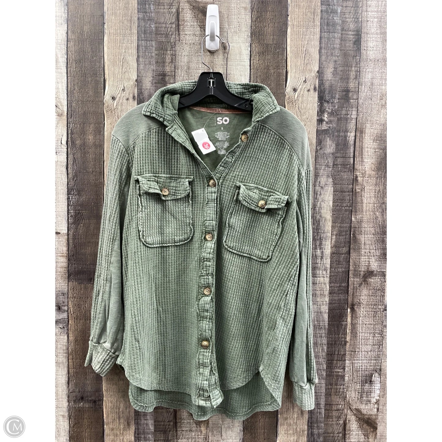 Top Long Sleeve By So In Green, Size: S