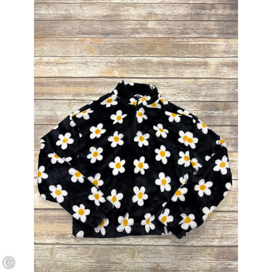 Jacket Fleece By Mighty Fine In Floral Print, Size: Xs