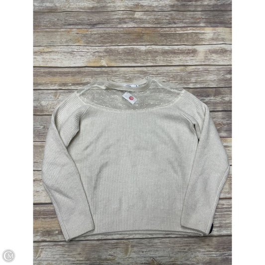Sweater By Just Fab In Ivory, Size: Xl