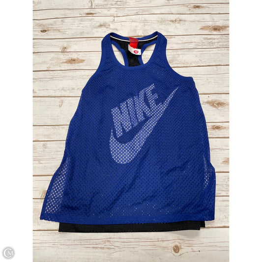 Athletic Tank Top By Nike In Blue, Size: L