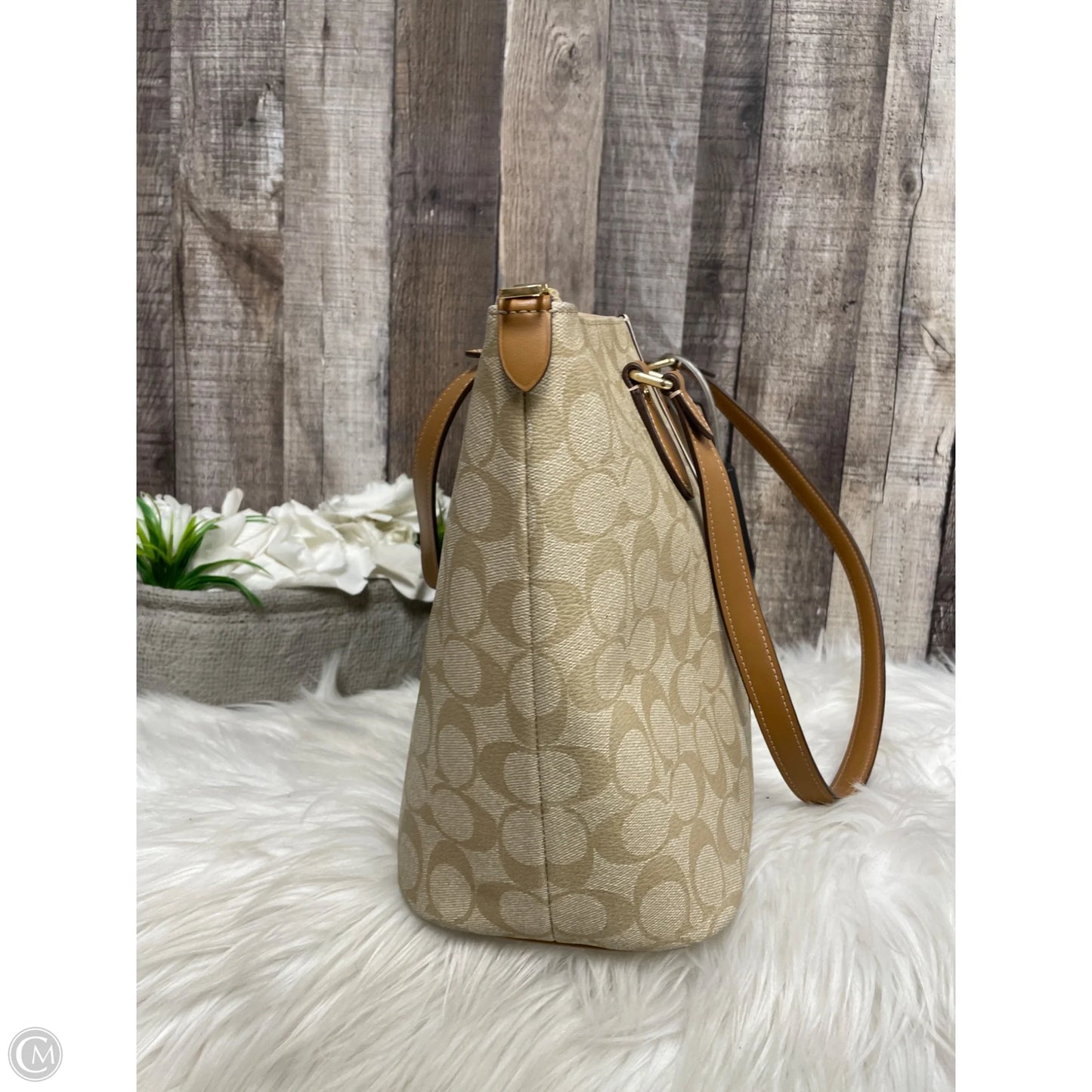 Handbag Designer By Coach, Size: Large