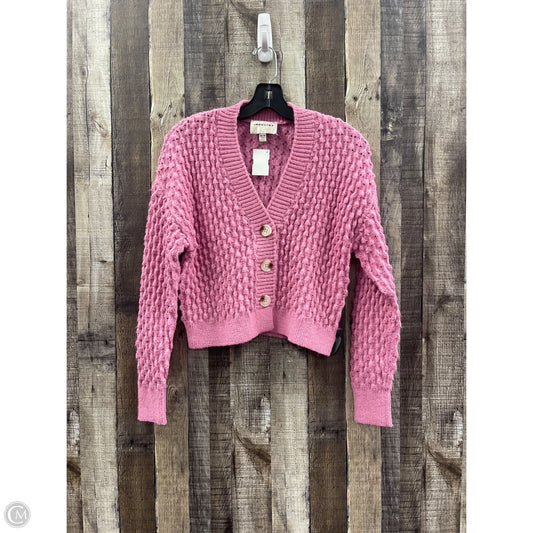 Sweater Cardigan By Cme In Pink, Size: Xs