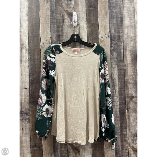 Top Long Sleeve By Cme In Multi-colored, Size: S