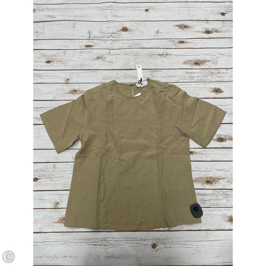 Top Short Sleeve By Banana Republic In Tan, Size: S